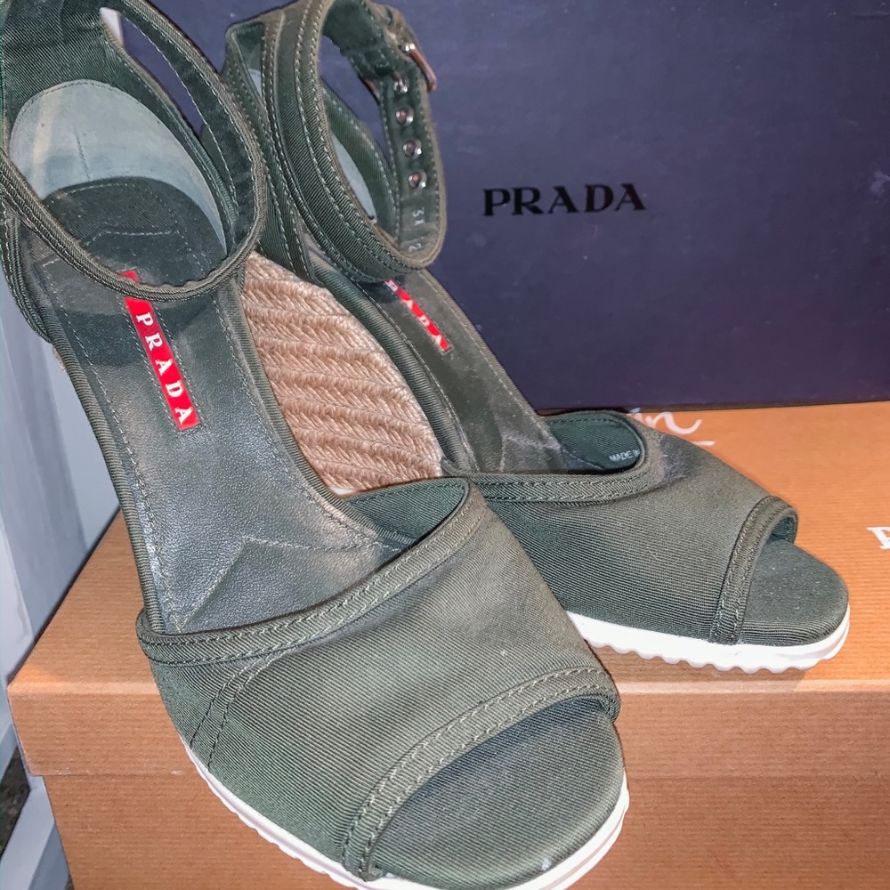 Prada wedges